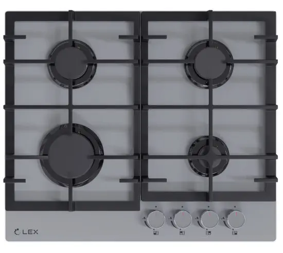 Газ на стекле варочная панель Lex GVG 642-1 GR