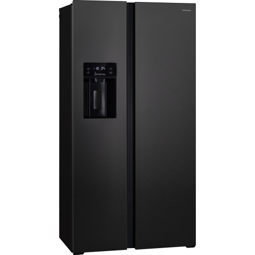 Холодильник Hiberg RFS-650DX NFB INVERTER двухкамерный черный матовый