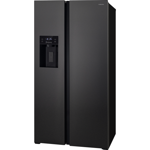 Холодильник Hiberg RFS-650DX NFB INVERTER двухкамерный черный матовый