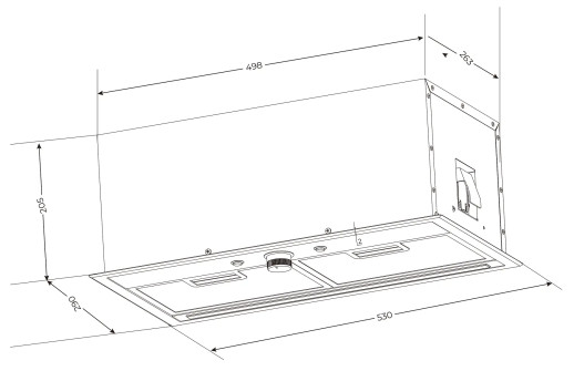 Кухонная вытяжка полновстраиваемая Haier HVQ-B2534G