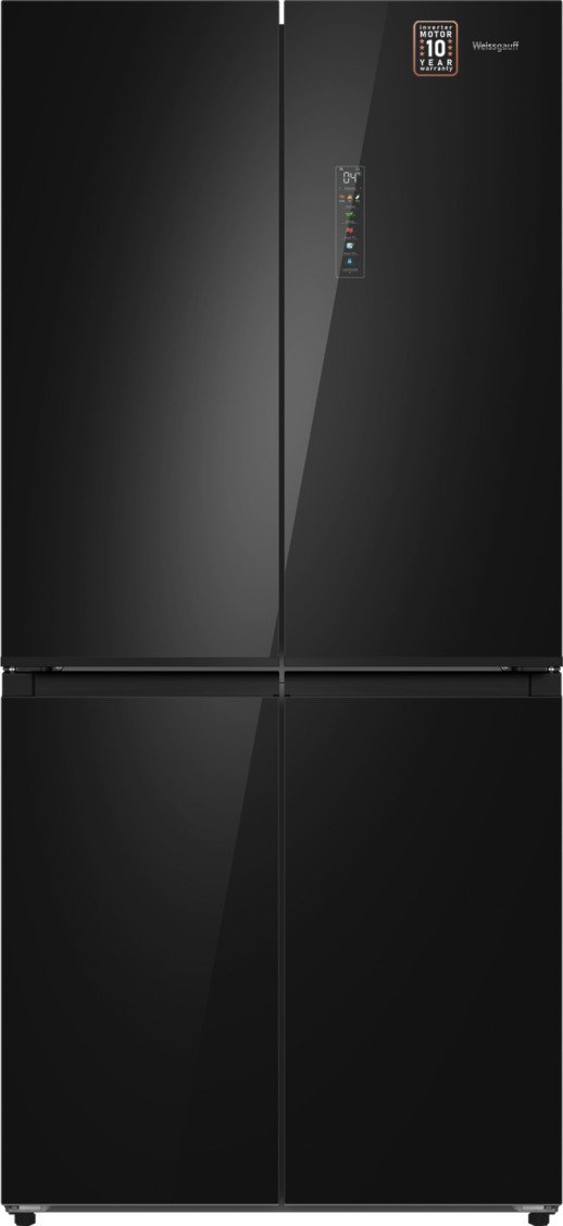 Полувстраиваемый холодильник Weissgauff WCD 450 BG NoFrost Inverter