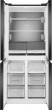 Полувстраиваемый холодильник Weissgauff WCD 450 BG NoFrost Inverter