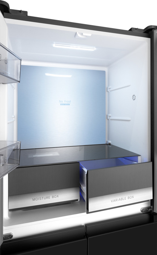 Полувстраиваемый холодильник Weissgauff WCD 450 BG NoFrost Inverter