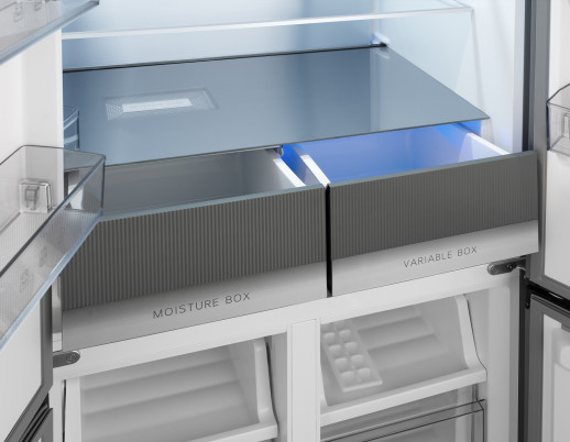 Полувстраиваемый холодильник Weissgauff WCD 450 BG NoFrost Inverter