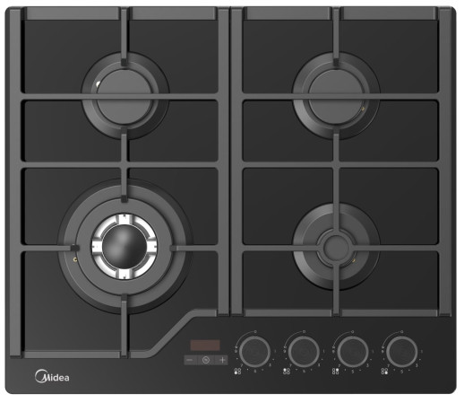 Газовая варочная панель Midea MG697TTGB черная