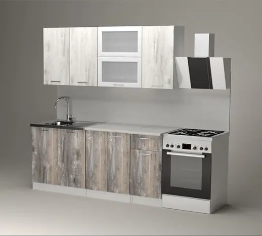 Кухонный гарнитур "Пайн белый/Пайн экзотик" 1800мм