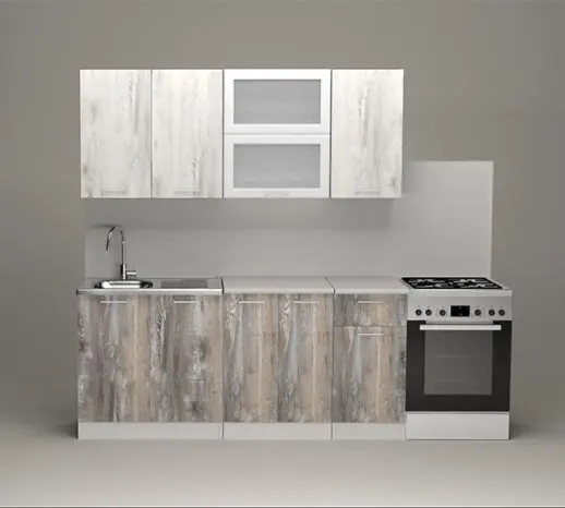 Кухонный гарнитур "Пайн белый/Пайн экзотик" 1800мм