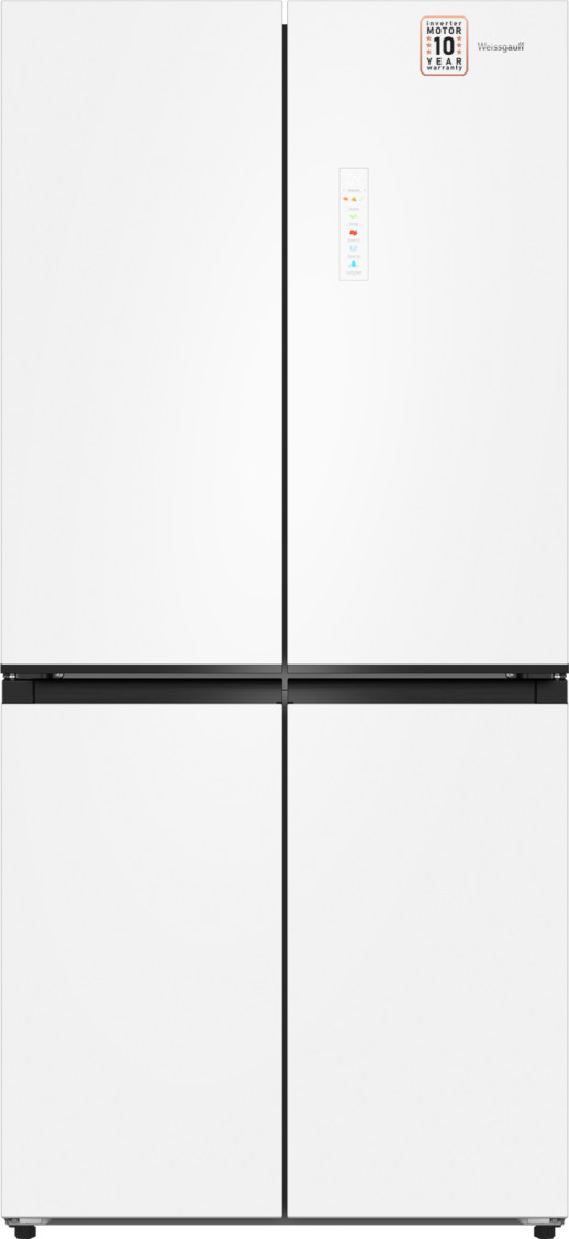 Полувстраиваемый холодильник Weissgauff WCD 450 WG NoFrost Inverter