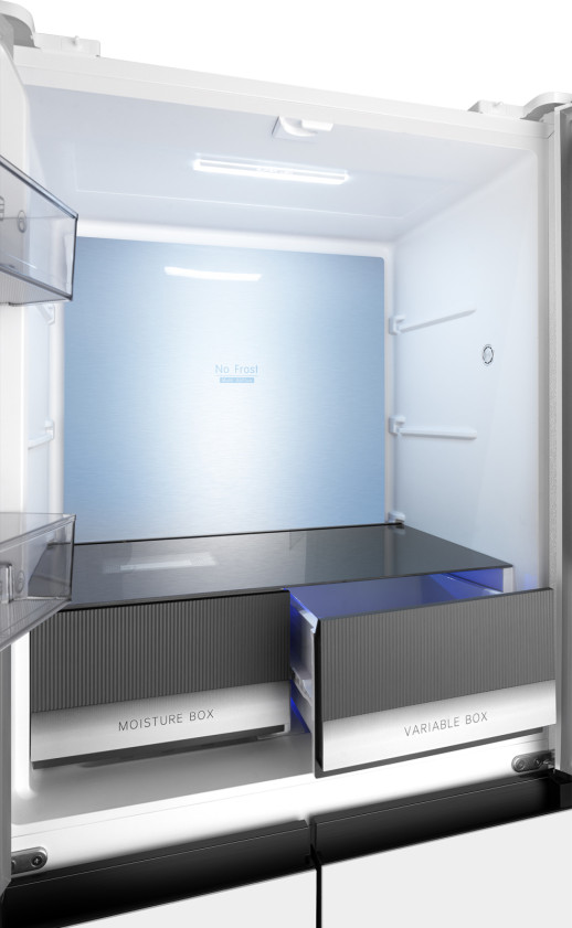 Полувстраиваемый холодильник Weissgauff WCD 450 WG NoFrost Inverter