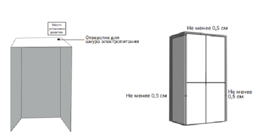 Полувстраиваемый холодильник Weissgauff WCD 450 X NoFrost Inverter