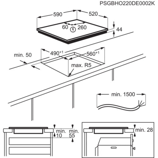 Индукционная варочная панель Electrolux EIT60433CT