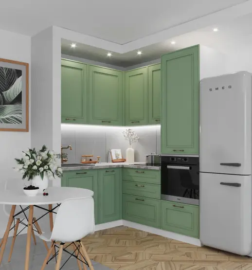 Кухня Эвкалипт софт 1600х1950