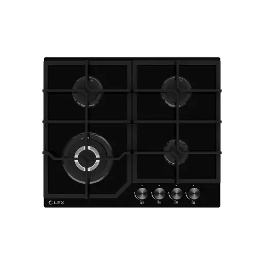 Газ на стекле варочная панель Lex GVG 640-1 BBL