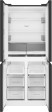 Полувстраиваемый холодильник Weissgauff WCD 450 XB NoFrost Inverter