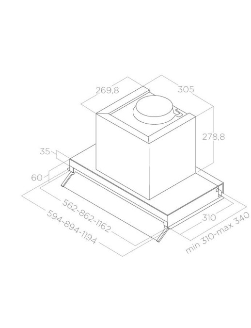 Кухонная вытяжка Elica BOXIN IX/A/120