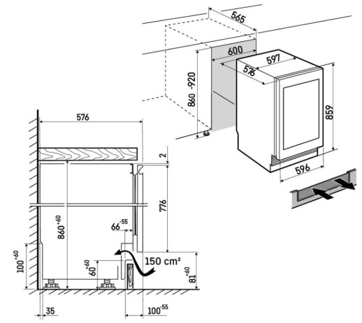 Мини-бар Liebherr UBCgb 3731-20 001 черный