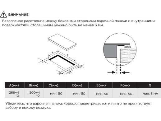 Индукционная варочная панель Midea MIH37707F