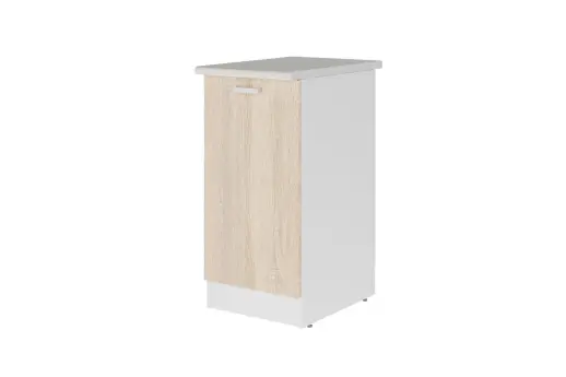 Модульный шкаф Дачный Дуб сонома\Берилл бежевый Н 400 1 дв