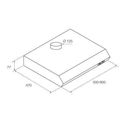 Кухонная вытяжка Jetair LIGHT IX/F/50