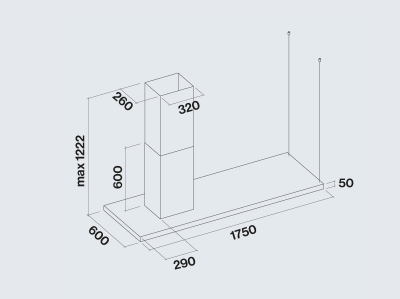 Кухонная вытяжка Falmec LUMEN ISOLA NRS 175 SX