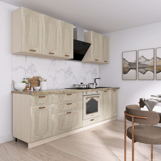 Кухня МДФ Акация Европейская 2400мм