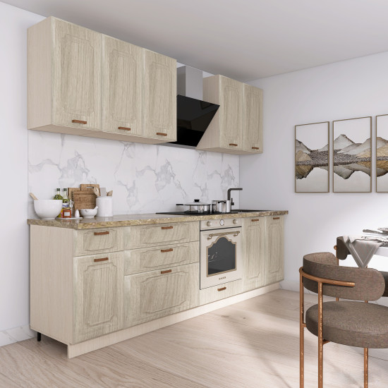 Кухня МДФ Акация Европейская 2400мм