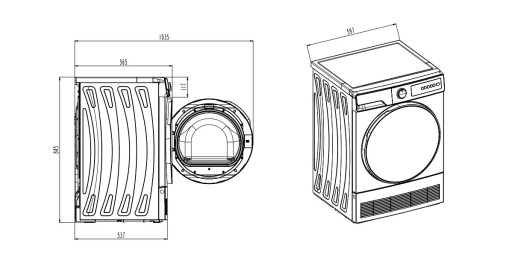Сушильная машина Delonghi DTD 8105 Н FABIO