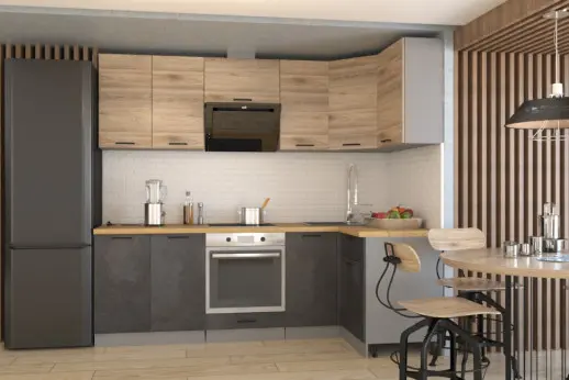 Кухня Рустик натур Бетон темный 2400х1200