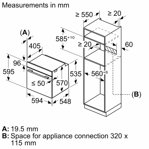Электрический духовой шкаф Bosch HBF512BB1T черный