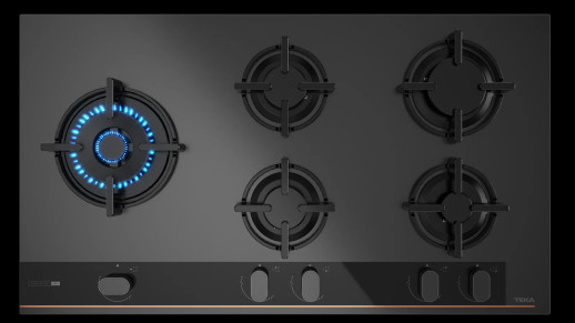 Газовая варочная панель Teka GBC 95-G1 GBC Infinity Matt Black