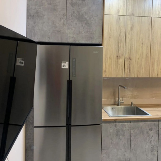 Кухня Рустик соломенный Бетон Урбан грей