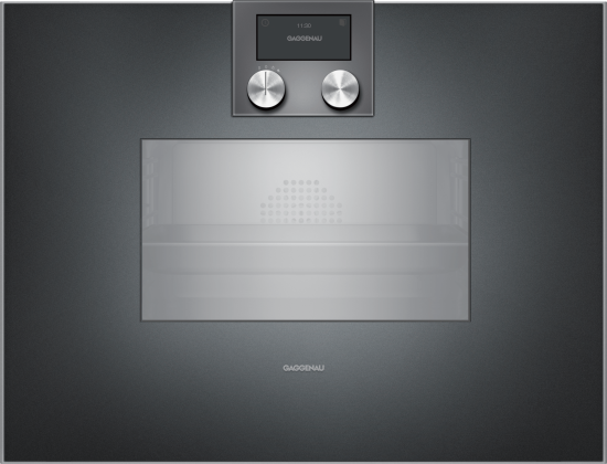 Электрический духовой шкаф с функцией пароварки Gaggenau BS470102 антрацит