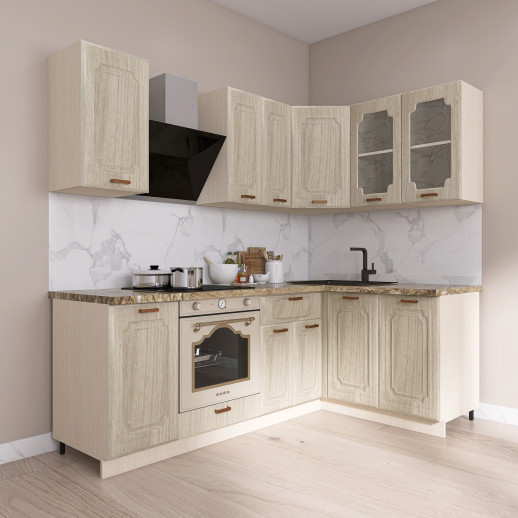 Кухня МДФ Акация Европейская 2200*1400мм