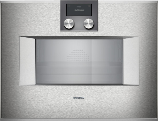 Электрический духовой шкаф с функцией пароварки Gaggenau BS470112 нержавеющая сталь