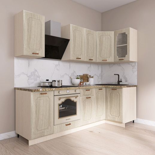 Кухня МДФ Акация Европейская 2400*1000мм