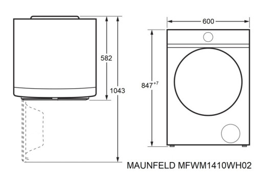 Стиральная машина с инвертором Maunfeld MFWM1410WH02