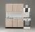 Кухонный гарнитур "Ясень шимо светлый/Берилл бежевый"  1500 мм
