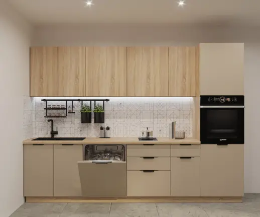 Кухня Дуб сонома Пикрит 3000