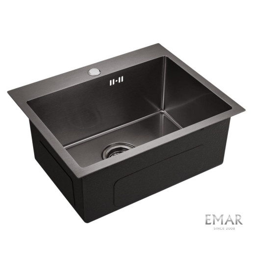 |Discount| Кухонная мойка Emar EMB-115 PVD Nano Dark