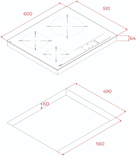 Электрическая варочная панель Teka TBC 63632 TTC Black
