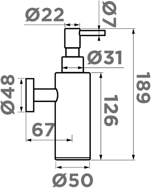 Дозатор для мыла Omoikiri OM-07