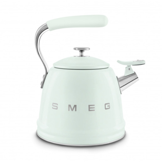 Чайник со свистком Smeg WKF01PG постельный зеленый