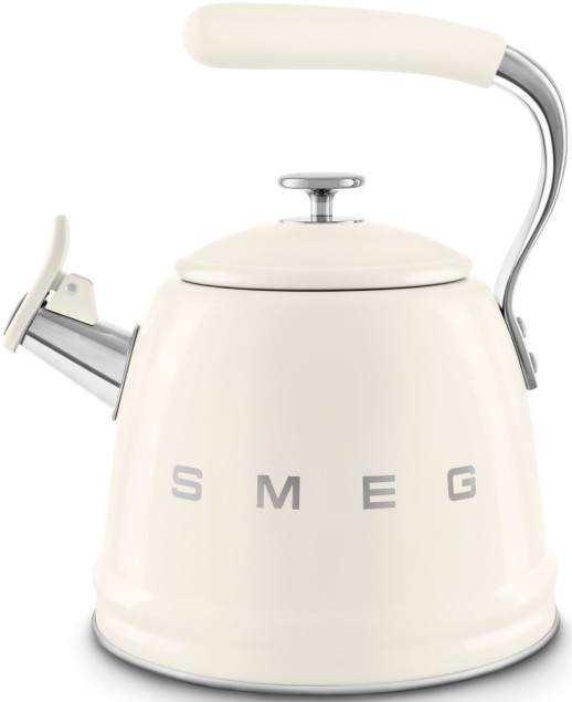 Чайник со свистком Smeg WKF01CR кремовый