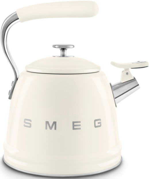 Чайник со свистком Smeg WKF01CR кремовый