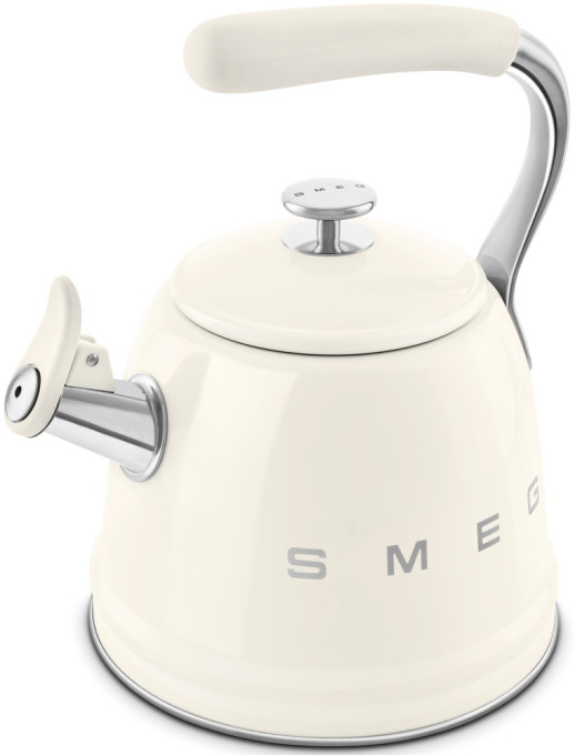 Чайник со свистком Smeg WKF01CR кремовый