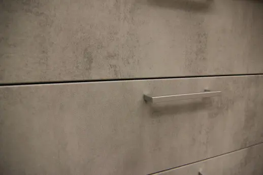 Кухонный гарнитур "Альфа ЛОФТ" Рустик натур + Бетон светлый/Сахара 2200мм