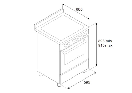 Комбинированная кухонная плита Bertazzoni PRO64L1ENET2