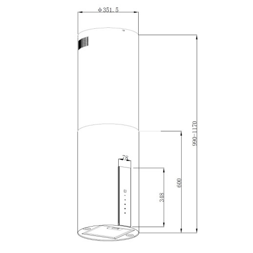 Кухонная вытяжка Korting KHA 35808 DN Cylinder