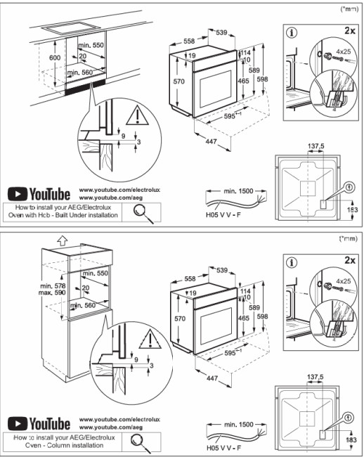 Электрический духовой шкаф Electrolux LOH3H00BK