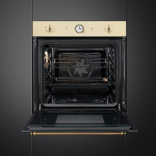 Электрический духовой шкаф Smeg SFP68C1TPO кремовый